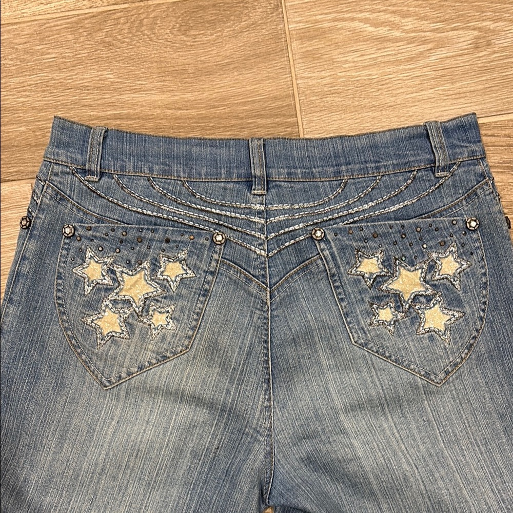 V Cristina Blue Straight Leg Jeans with Classic Indigo Wash